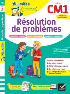 Couverture_Résolution de problèmes CM1, 9-10 ans : leçons et exercices corrigés : cahier de soutien, nouveau programme