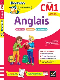 Couverture_Anglais CM1, 9-10 ans : leçons et exercices corrigés : cahier de soutien, nouveau programme