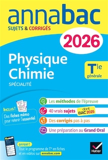 Front cover_Physique chimie spécialité, terminale générale