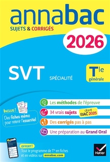 Front cover_SVT spécialité, terminale générale