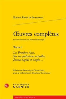 Front cover_Oeuvres compl&egrave;tes, Vol. 1