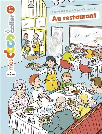 Front cover_Au restaurant : j'apprends avec mes autocollants !
