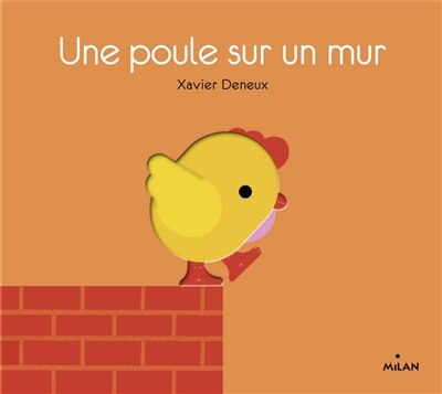 Une poule sur un mur