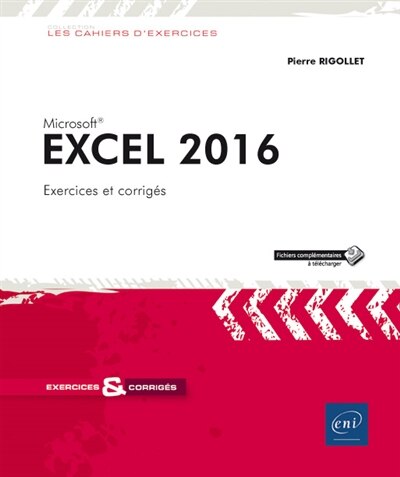 Front cover_Excel 2016 : 105 exercices et corrigés