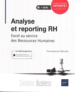 Front cover_Analyse et reporting RH : Excel au service des ressources humaines