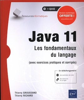 Front cover_Java 11 : les fondamentaux du langage : avec exercices pratiques et corrigés