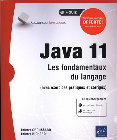 Front cover_Java 11 : les fondamentaux du langage : avec exercices pratiques et corrigés