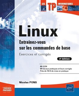 Couverture_Linux : entraînez-vous sur les commandes de base : exercices et corrigés
