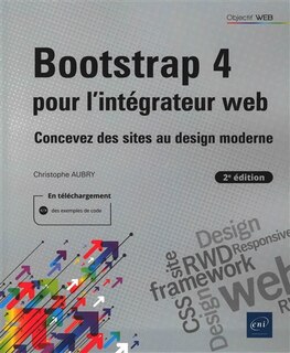 Couverture_Bootstrap 4 pour l'intégrateur web : concevez des sites au design moderne