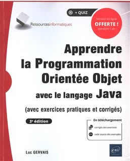 Front cover_Apprendre la programmation orientée objet avec le langage Java