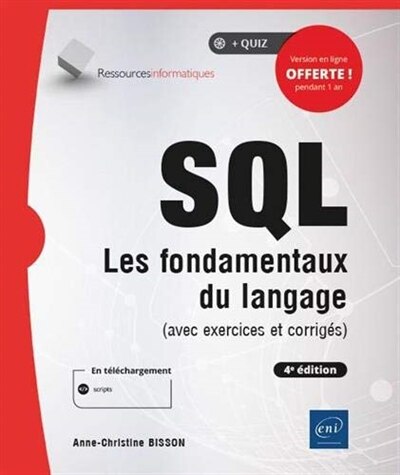 Couverture_SQL : les fondamentaux du langage (avec exercices et corrigés)