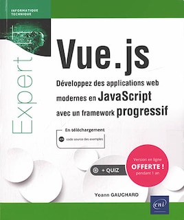 Front cover_Vue.js : développez des applications web modernes en JavaScript avec un framework progressif