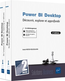 Couverture_Power BI Desktop : découvrir, explorer et approfondir : coffret de 2 livres