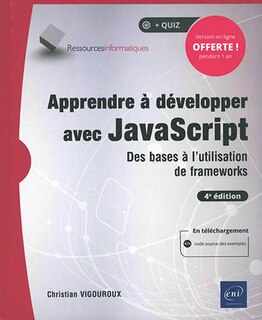 Front cover_Apprendre à développer avec JavaScript