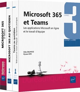 Couverture_Microsoft 365 et Teams : les applications Microsoft en ligne et le travail d'équipe : coffret 3 livres