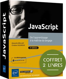 Front cover_JavaScript : de l'apprentissage à la maîtrise du langage : coffret 2 livres