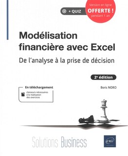 Front cover_Modélisation financière avec Excel : de l'analyse à la prise de décision