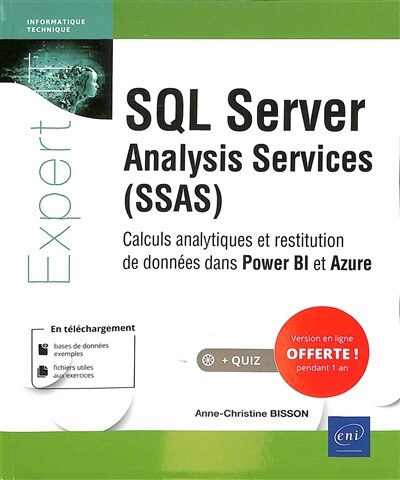 Front cover_SQL Server analysis services (SSAS) : calculs analytiques et restitution de données dans Power BI et Azure