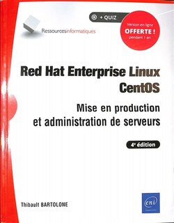 Front cover_Red Hat Enterprise Linux CentOS : mise en production et administration de serveurs
