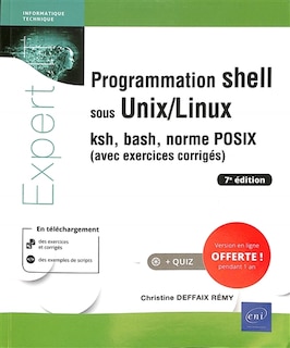 Front cover_Programmation shell sous Unix-Linux