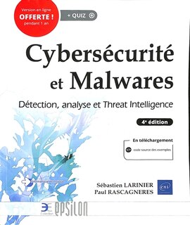 Couverture_Cybersécurité et malwares : détection, analyse et threat intelligence