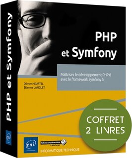 Front cover_PHP et Symfony : maitrisez le développement PHP 8 avec le framework Symfony 5 : coffret 2 livres