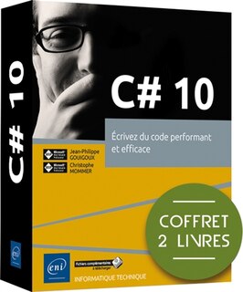 Couverture_C# 10 : écrivez du code performant et efficace : coffret 2 livres