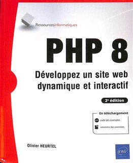 Front cover_PHP 8 : développez un site web dynamique et interactif