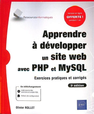 Front cover_Apprendre à développer un site web avec PHP et MySQL