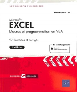 Front cover_Excel : macros et programmation en VBA : 97 exercices et corrigés
