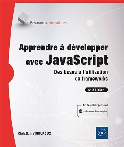 Couverture_Apprendre à développer avec JavaScript