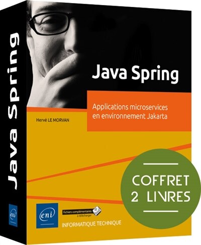 Front cover_Java Spring : applications microservices et environnement Jakarta : coffret 2 livres