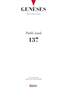 Front cover_Genèses, n°137. Public lands