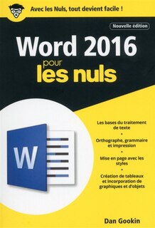 Front cover_Word 2016 pour les nuls