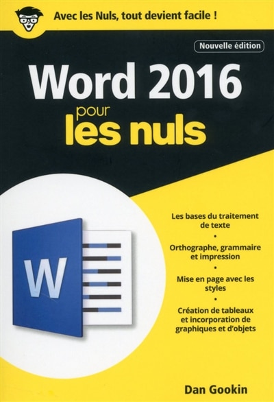 Front cover_Word 2016 pour les nuls