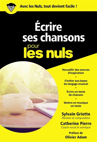Couverture_Ecrire Ses Chansons Pour Les Nuls