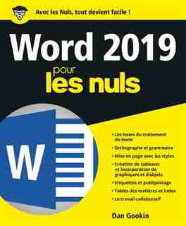 WORD 2019 POUR LES NULS by Dan Gookin