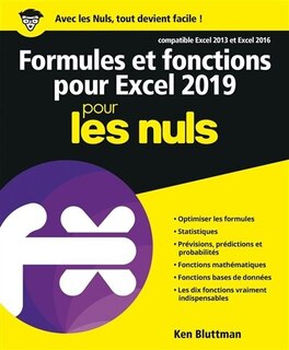Front cover_Formules et fonctions pour Excel 2019 pour les nuls
