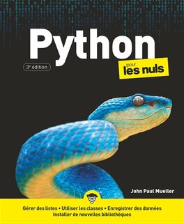 Front cover_PYTHON POUR LES NULS