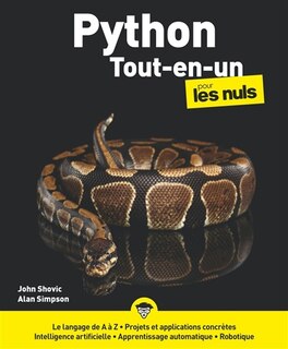 Front cover_Python pour les nuls : tout-en-un