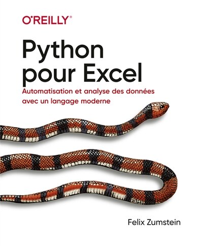 Front cover_Python pour Excel : automatisation et analyse des données avec un langage moderne