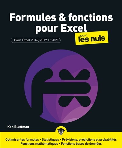 Front cover_Formules & fonctions pour Excel pour les nuls