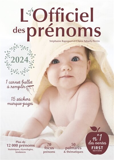 Front cover_L' officiel des pr&eacute;noms 2024
