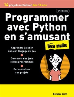 Couverture_Programmer avec Python en s'amusant pour les nuls