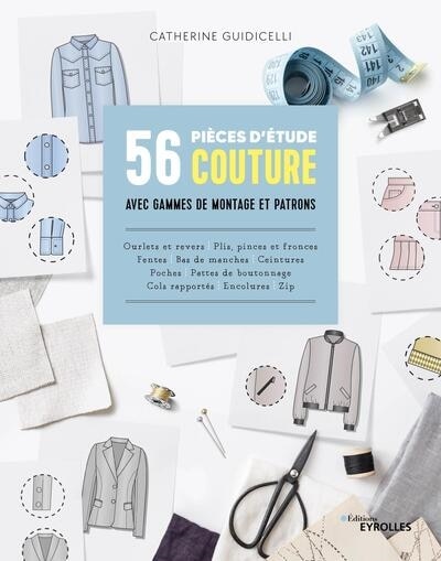 Front cover_56 pièces d'étude couture avec gammes de montage et patrons