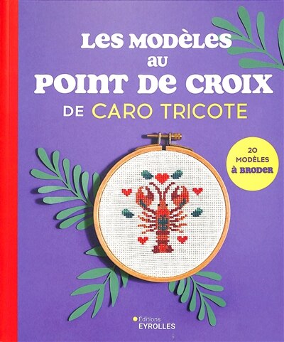 Couverture_Les modèles au point de croix de Caro tricote