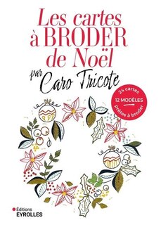 Front cover_Les cartes à broder de Noël par Caro Tricote