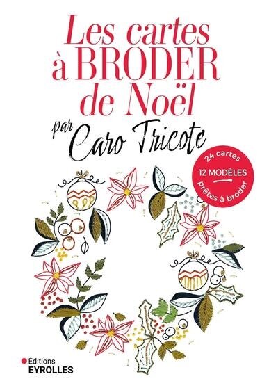 Front cover_Les cartes à broder de Noël par Caro Tricote