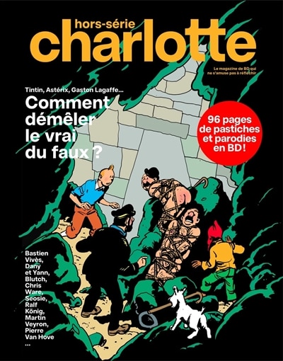 Front cover_Charlotte mensuel : hors-série. Tintin, Astérix, Gaston Lagaffe... : comment démêler le vrai du faux ?