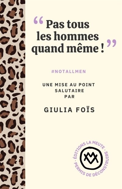 Front cover_Pas tous les hommes quand même !